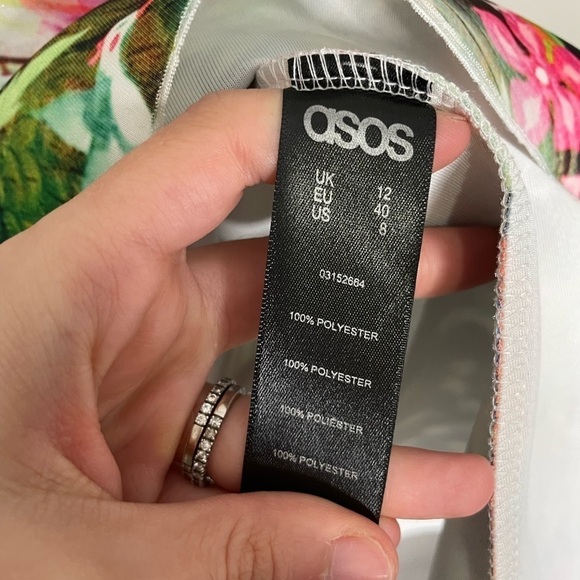 ASOS Maternity Fit Flare Floral Dress 8 - Picture 3 of 5